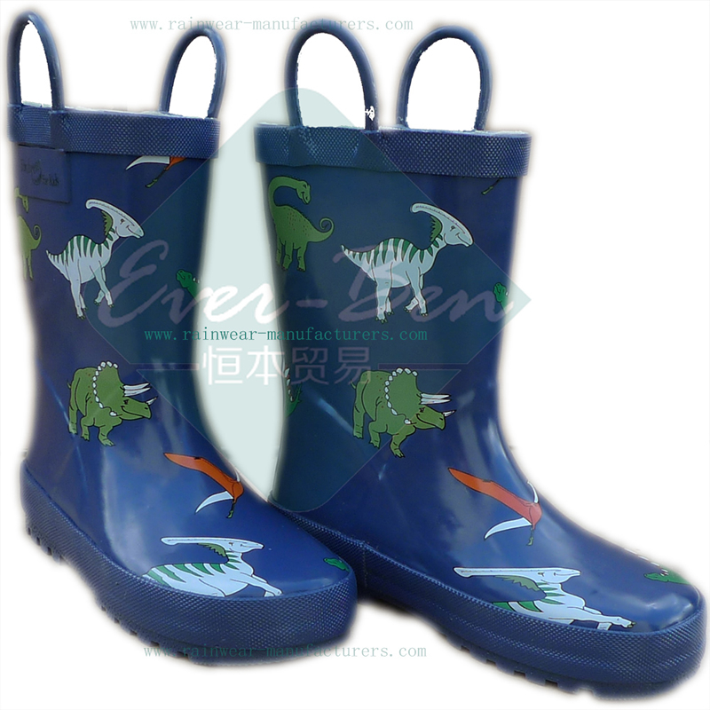 Rubber 002 - Rubber boys rain boots manufacturer